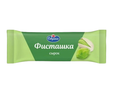 Сырок творожный Фисташка глазированный 40гр - фото 39327
