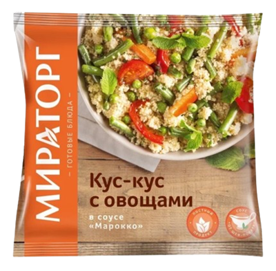 Кус-кус Мираторг с овощами в соусе Марокко 400гр  - фото 39601