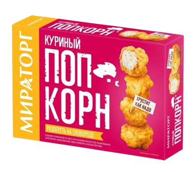 Попкорн куринный Мираторг в панировке 200гр - фото 39602