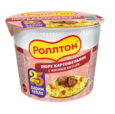 Пюре картофельное с мясным вкусом 40гр - фото 39694