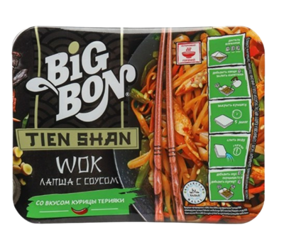Лапша WOK Биг-бон со вкусом курицы терияки 85гр - фото 39784