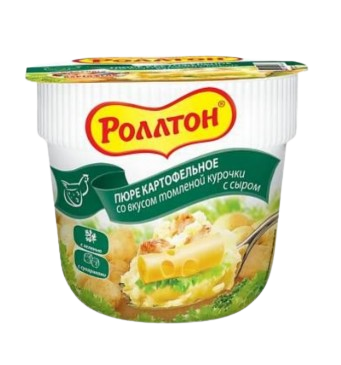 Пюре картофельное со вкусом томленой курочки с сыром 40гр - фото 39879