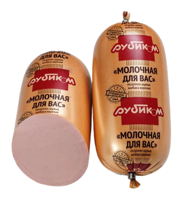 Колбаса вареная Рубиком Молочная для Вас 500гр - фото 39914