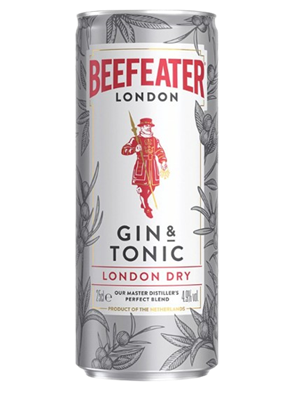 Джин Beefeater Dry Tonic 4.9% ж/б 0,25л - фото 40459