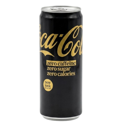 Напиток Cola-Cola Zero без кофеина и сахара ж/б Польша 330мл - фото 40496