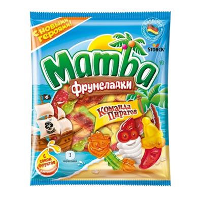Жевательный мармелад Мамба Команда Пиратов 70гр - фото 40565