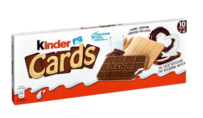 Печенье Kinder Cards 128гр - фото 40660