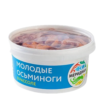 Молодые осьминоги Меридиан в рассоле 180гр - фото 40980