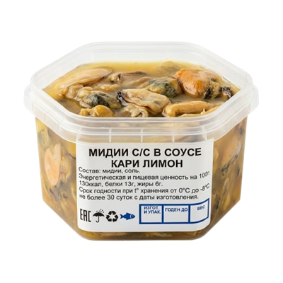 Мидии в соусе карри лимон - фото 41046