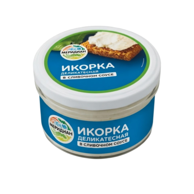 Икорка Меридиан деликатесная в сливочном соусе 160гр - фото 41185