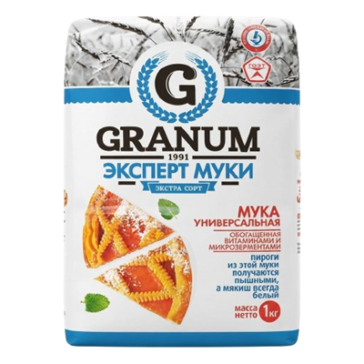 Мука Гранум Экстра 1 кг - фото 41423