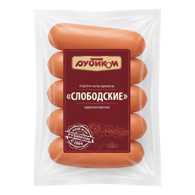 Сардельки Рубиком Слободские 500гр - фото 41467