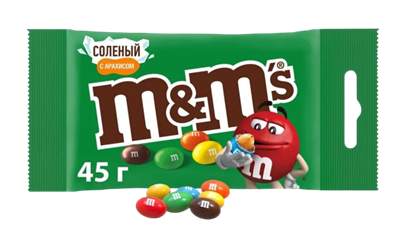 Драже M&M's с соленым арахисом 45гр - фото 41654