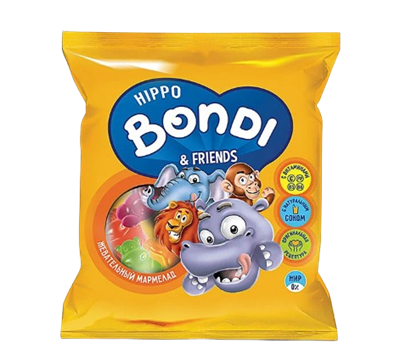 Жевательный мармелад Hippo Bondi&Friends 70гр. - фото 41660