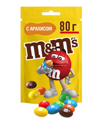 Драже M&M's с арахисом 80гр - фото 41672