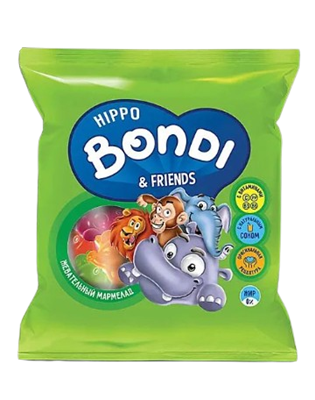 Жевательный мармелад Hippo Bondi&Friends 30гр. - фото 41682