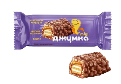 Вафли Джумка с мягкой карамелью и воздуш. кукуруз ru - фото 41688