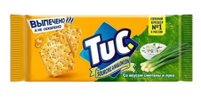 Крекер Тук со вкусом сметаны и лука 100гр - фото 42191
