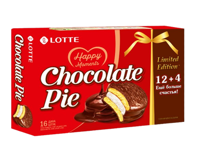 Печенье бисквитное Lotte Choco-Pie 448гр - фото 42211