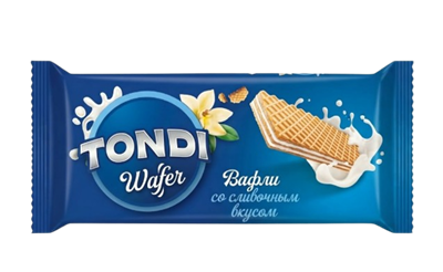 Вафли тонкие со сливочным вкусом Tondi 167гр - фото 42520