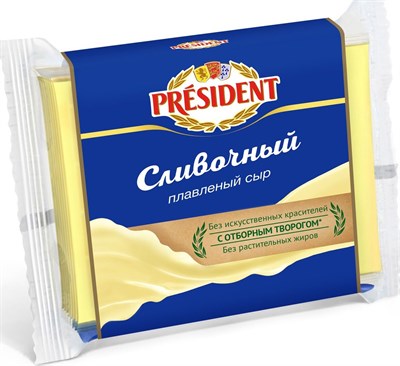 Сыр President Мастер бутербродов Сливочный 300гр жир 40% - фото 7288