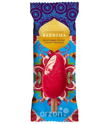 Мороженое Bahroma Фруктовый Лукум Гранат-черешня 75гр - фото 8048