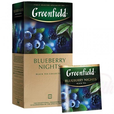 Чай черный Гринфилд Blueberry Nights 25 пакетов  - фото 8104