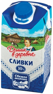 Сливки Домик в Деревне жир.10% 0,48л - фото 8151