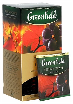 Чай красный Гринфилд Festive Grape 25 пакетов - фото 8215