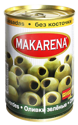 Оливки Makarena зеленые без косточек 314мл - фото 8222