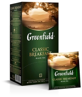 Чай черный Гринфилд Classic Breakfast 25 пакетов - фото 8251