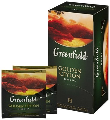Чай черный Гринфилд Golden Ceylon 25 пакетов - фото 8253