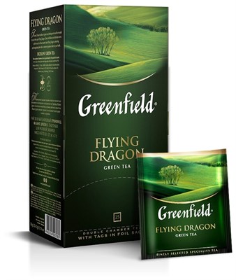 Чай зеленый Гринфилд Flying Dragon 25 пакетов - фото 8353