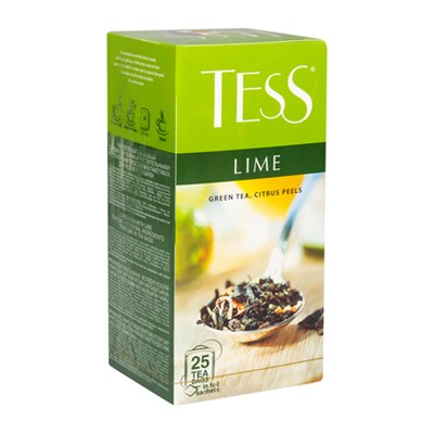 Чай зеленый Tess Lime 25 пакетов - фото 8390