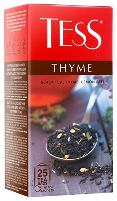 Чай черный Tess Thyme 25 пакетов - фото 8404