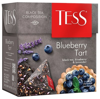 Чай черный Tess Blueberry Tart 20 пирамид - фото 8422