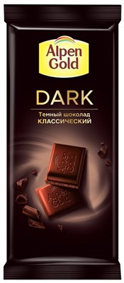 Шоколад Альпен Гольд Темный Класический 80гр - фото 8579