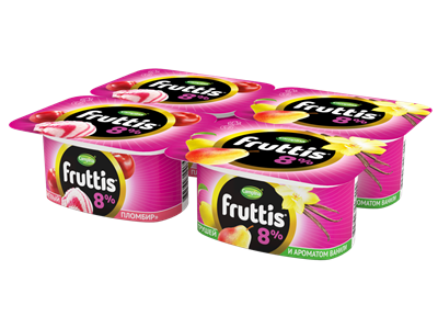 Fruttis жир 8% Вишнёвый пломбир-Груша-Ваниль 115гр - фото 8896