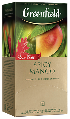 Чай зеленый Гринфилд Spicy mango 25 пакетов - фото 8990