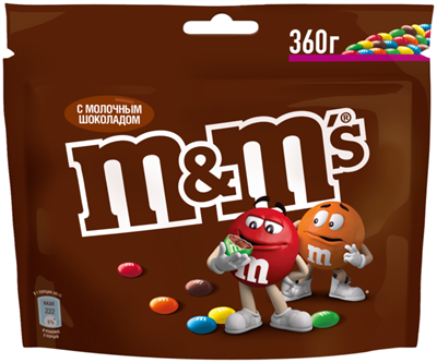 Драже M&M's с шоколадом 360 гр. - фото 9763