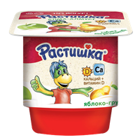 Йогурт Растишка Яблоко-Груша 100 гр