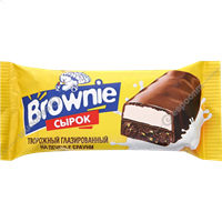 Сырок Brownie на печенье с шоколадным наполнителем 65гр
