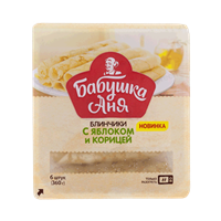 Блинчики Бабушка Аня с яблоком и корицей 360гр