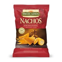 Чипсы кукурузные Nachos оригинальные с моркой солью 150гр