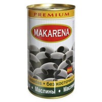 Оливкм ITLV Makarena Premium  черн. с кост 370 мл