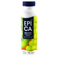 Питьевой йогурт Epica с киви и виноградом 260гр