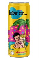 Напиток б/а газ Love is ананас и кокос 0,33 ж/б 