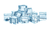 Лед пищевой кубиковый 3кг.