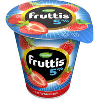 Fruttis жир 5% Клубника 290гр