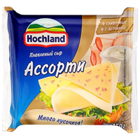 Сыр Хохланд ассорти 150гр ломтики